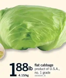Fortinos FLAT CABBAGE offer