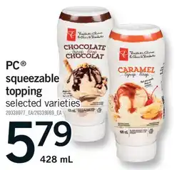 Fortinos PC SQUEEZABLE TOPPING offer