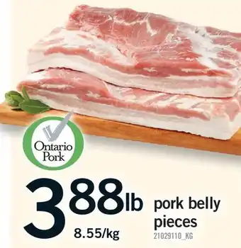 Fortinos PORK BELLY PIECES offer