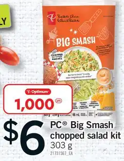Fortinos PC BIG SMASH CHOPPED SALAD KIT offer
