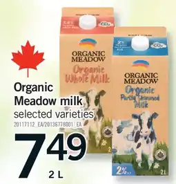 Fortinos ORGANIC MEADOW MILK offer