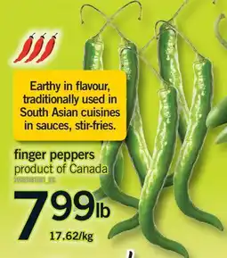 Fortinos FINGER PEPPERS offer