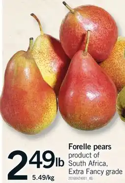 Fortinos FORELLE PEARS offer