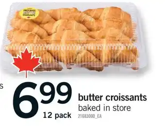 Fortinos BUTTER CROISSANTS offer