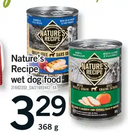 Fortinos NATURE'S RECIPE WET DOG FOOD offer