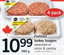 Fortinos FORTINOS TURKEY BURGERS offer