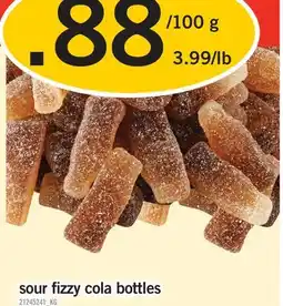 Fortinos SOUR FIZZY COLA BOTTLES offer