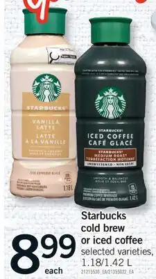 Fortinos STARBUCKS COLD BREW OR ICED COFFEE offer