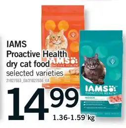 Fortinos IAMS PROACTIVE HEALTH DRY CAT FOOD offer