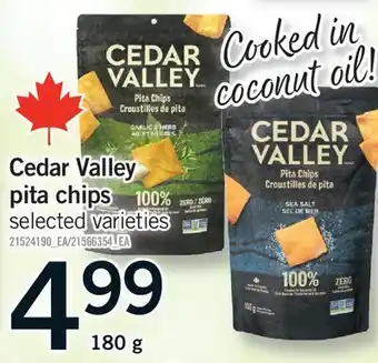 Fortinos CEDAR VALLEY PITA CHIPS offer