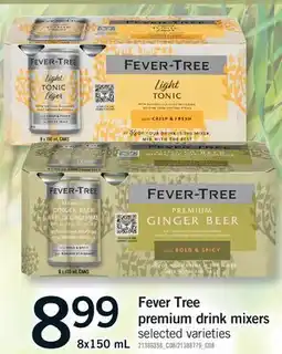 Fortinos FEVER TREE PREMIUM DRINK MIXERS offer
