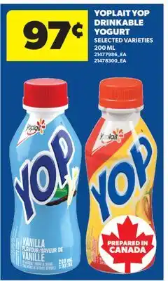 Real Canadian Superstore YOPLAIT YOP DRINKABLE YOGURT offer