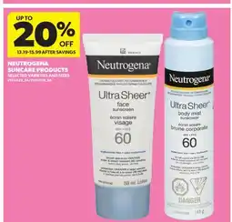 Real Canadian Superstore NEUTROGENA SUNCARE PRODUCTS offer