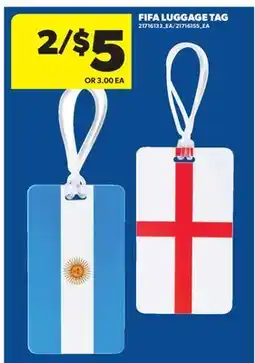 Real Canadian Superstore FIFA LUGGAGE TAG offer
