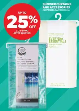 Real Canadian Superstore SHOWER CURTAINS AND ACCESSORIES offer