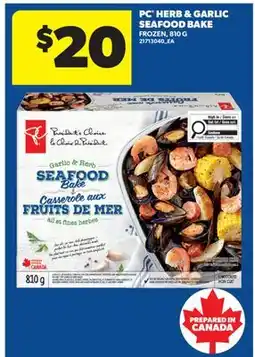 Real Canadian Superstore PC HERB & GARLIC SEAFOOD BAKE offer