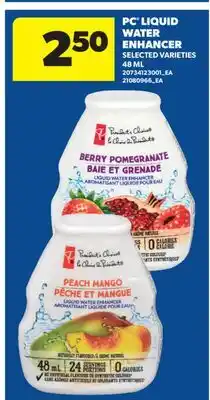 Real Canadian Superstore PC LIQUID WATER ENHANCER offer