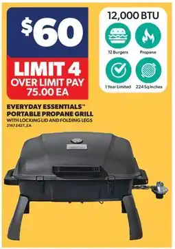 Real Canadian Superstore EVERYDAY ESSENTIALS PORTABLE PROPANE GRILL offer
