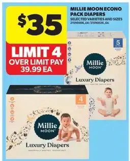 Real Canadian Superstore MILLIE MOON ECONO PACK DIAPERS offer