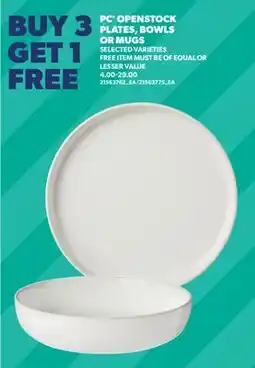 Real Canadian Superstore PC OPENSTOCK PLATES, BOWLS OR MUGS offer