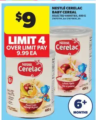 Real Canadian Superstore NESTLÉ CERELAC BABY CEREAL offer