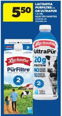 Real Canadian Superstore LACTANTIA PURFILTRE, 2 L OR ULTRAPUR, 1.5 L ML offer