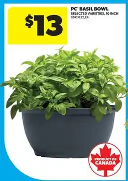 Real Canadian Superstore PC BASIL BOWL, 10 INCH offer