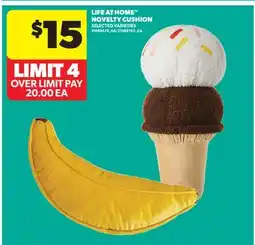 Real Canadian Superstore LIFE AT HOME NOVELTY CUSHION offer
