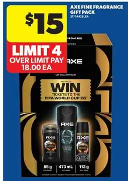 Real Canadian Superstore AXE FINE FRAGRANCE GIFT PACK offer