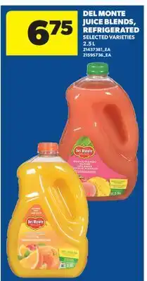 Real Canadian Superstore DEL MONTE JUICE BLENDS, REFRIGERATED offer