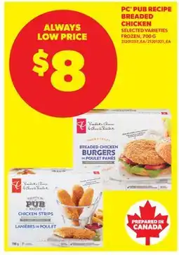 Real Canadian Superstore PC PUB RECIPE BREADED CHICKEN offer