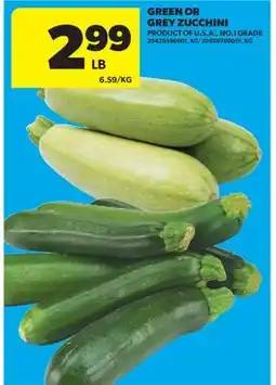 Real Canadian Superstore GREEN OR GREY ZUCCHINI offer