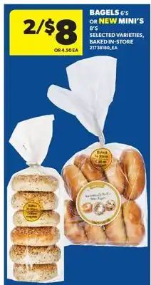 Real Canadian Superstore BAGELS, 6' S OR NEW MINI'S, 8' S offer