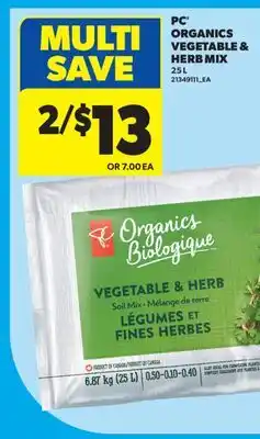Real Canadian Superstore PC ORGANICS VEGETABLE & HERB MIX offer