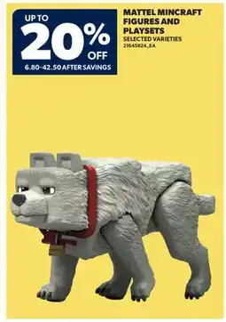 Real Canadian Superstore MATTEL MINCRAFT FIGURES AND PLAYSETS offer