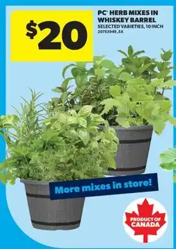 Real Canadian Superstore PC HERB MIXES IN WHISKEY BARREL, 10 INCH offer