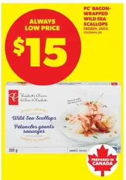 Real Canadian Superstore PC BACON-WRAPPED WILD SEA SCALLOPS offer