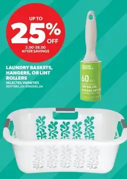 Real Canadian Superstore LAUNDRY BASKETS, HANGERS, OR LINT ROLLERS offer