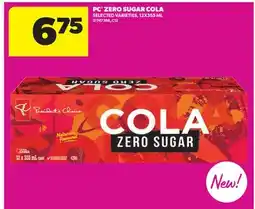 Real Canadian Superstore PC ZERO SUGAR COLA offer