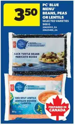 Real Canadian Superstore PC BLUE MENU BEANS, PEAS OR LENTILS offer