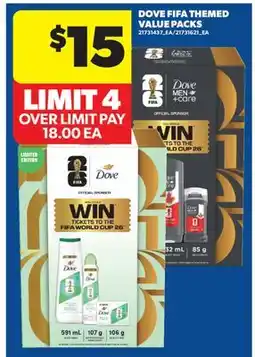 Real Canadian Superstore DOVE FIFA THEMED VALUE PACKS offer