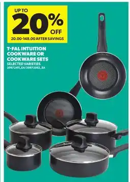 Real Canadian Superstore T-FAL INTUITION COOKWARE OR COOKWARE SETS offer