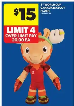 Real Canadian Superstore 8 WORLD CUP CANADA MASCOT PLUSH offer