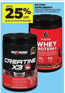 Real Canadian Superstore SIX STAR SUPPLEMENTS offer