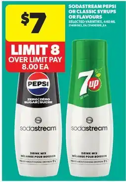Real Canadian Superstore SODASTREAM PEPSI OR CLASSIC SYRUPS OR FLAVOURS offer