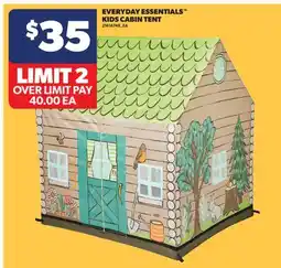 Real Canadian Superstore EVERYDAY ESSENTIALS KIDS CABIN TENT offer