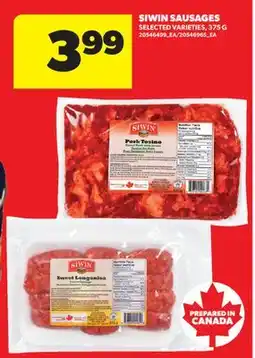 Real Canadian Superstore SIWIN SAUSAGES offer