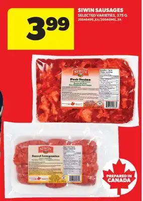 Real Canadian Superstore SIWIN SAUSAGES offer