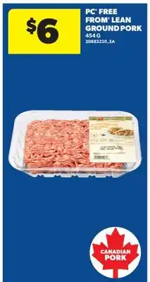 Real Canadian Superstore PC FREE FROM LEAN GROUND PORK offer