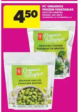 Real Canadian Superstore PC ORGANICS FROZEN VEGETABLES offer